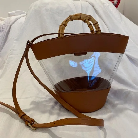 LOEFFLER RANDALL Agnes Fan Tote CLEAR - Picture 2 of 4